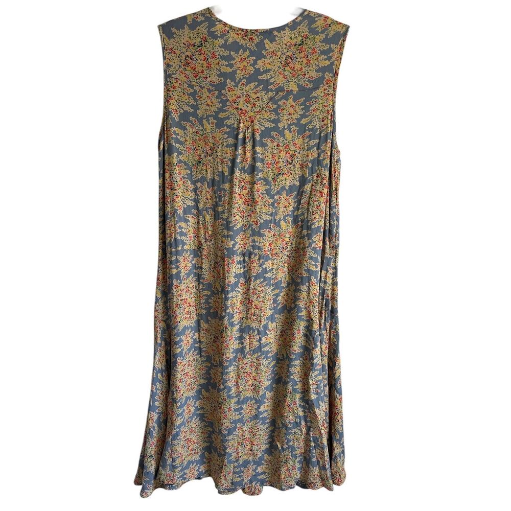 Vintage‎ April Cornell Women’s Size XL Front Tie Gatsby Midi Floral Print Dress - Picture 4 of 7